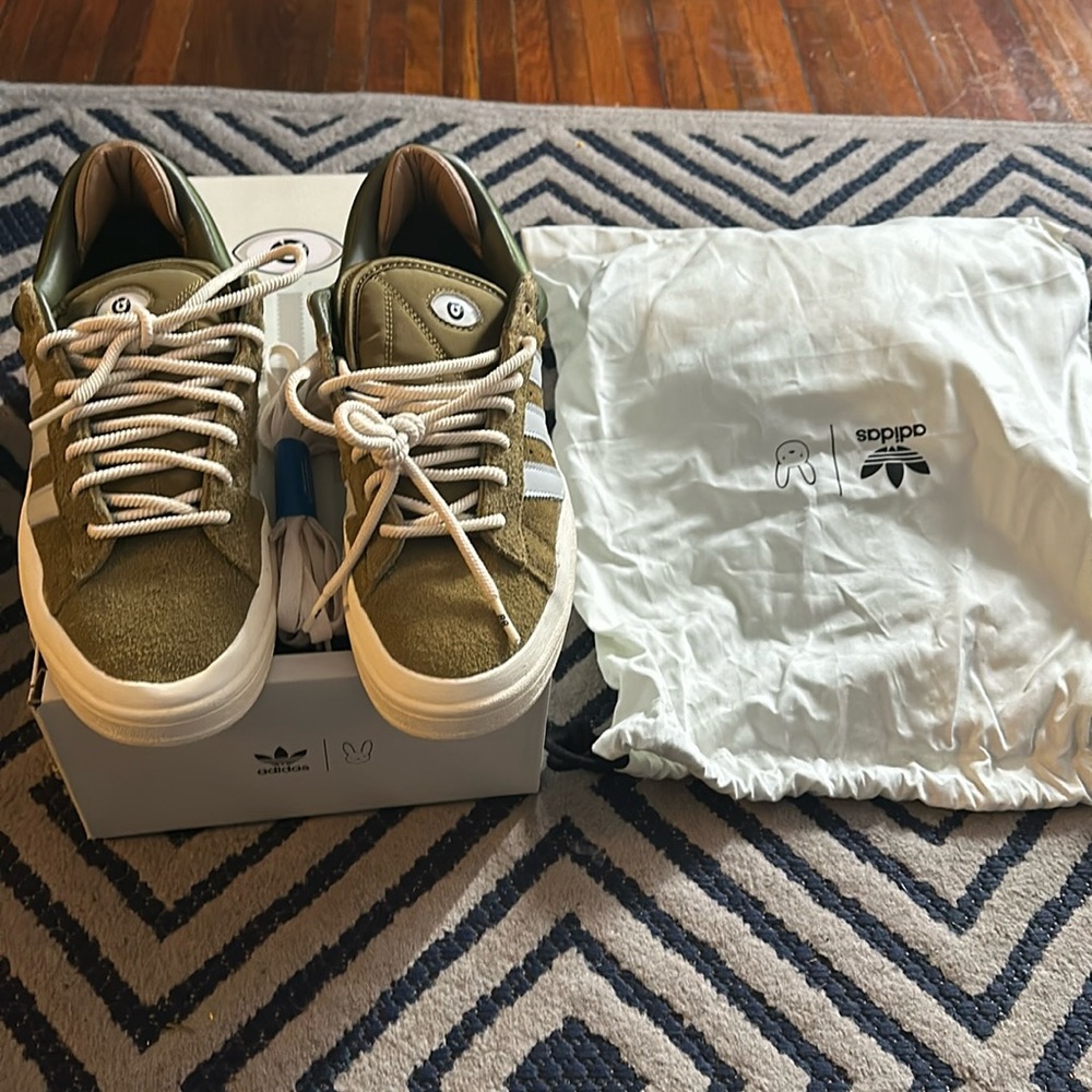 Bad Bunny Campus Green Moss- 9.5 - Worn once